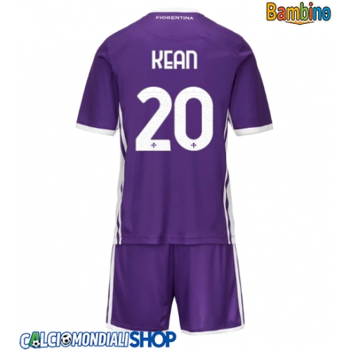 Maglie da calcio Fiorentina Moise Kean #20 Prima Maglia Bambino 2025-26 Manica Corta + Pantaloni corti)